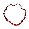 STRAND OF CHERRY AMBER BEADS at Ross's Online Art Auctions