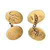PAIR OF 15CT GOLD CUFFLINKS at Ross's Online Art Auctions