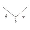 STERLING SILVER TOPAZ NECKLACE & EARRING SET at Ross's Online Art Auctions