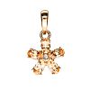 9CT GOLD IMPERIAL TOPAZ & DIAMOND PENDANT at Ross's Online Art Auctions