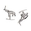 STERLING SILVER ELEPHANT CUFFLINKS at Ross's Online Art Auctions