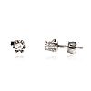 18CT WHITE GOLD CUBIC ZIRCONIA STUD EARRINGS at Ross's Online Art Auctions