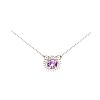 STERLING SILVER AMETHYST NECKLACE at Ross's Online Art Auctions