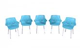 SET OF FIVE ITALIAN GABER MORE DINING CHAIRS at Ross's Online Art Auctions