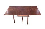 REGENCY MAHOGANY DROP LEAF DINING ROOM TABLE at Ross's Online Art Auctions