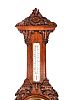 VICTORIAN CARVED OAK BAROMETER at Ross's Online Art Auctions