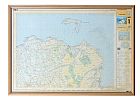 TWO VINTAGE FRAMED MAPS at Ross's Online Art Auctions