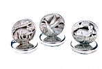 CASED SET OF SILVER PLACE SETTING HOLDERS at Ross's Online Art Auctions