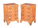 PAIR OF YEW WOOD BACHELOR'S CHESTS at Ross's Online Art Auctions