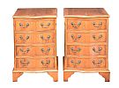 PAIR OF YEW WOOD BACHELOR'S CHESTS at Ross's Online Art Auctions