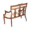 INLAID MAHOGANY PARLOUR SETTEE at Ross's Online Art Auctions