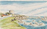 JOYCE'S TOWER, SANDYCOVE by S. Whelan at Ross's Online Art Auctions